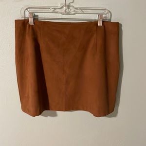 Abercrombie vegan suede skirt